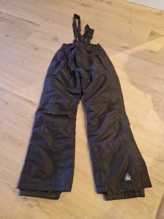 Pantalón de esquí negro con tirantes