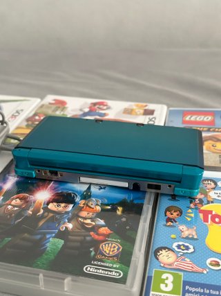 Nintendo 3DS Aqua Blue + Caricatore e Pennino