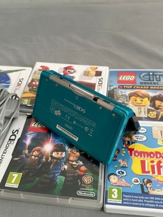 Nintendo 3DS Aqua Blue + Caricatore e Pennino