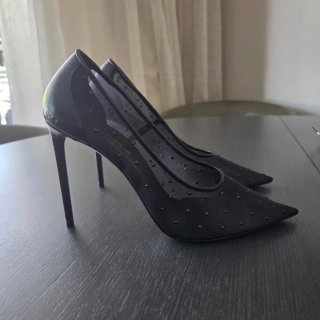 Saint Laurent Anja Zapatos Tacón Cristales T39