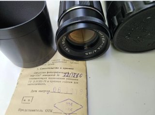 Objetivo Vintage Jupiter-11A 135mm f4 M42 + Papele