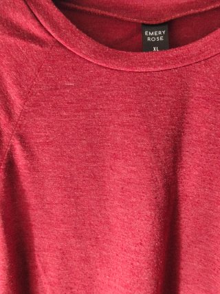 Camiseta manga larga - burdeos - mujer