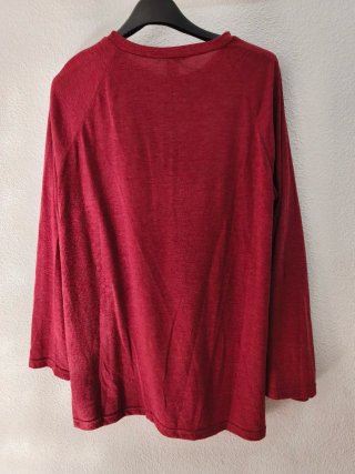 Camiseta manga larga - burdeos - mujer