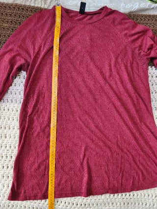 Camiseta manga larga - burdeos - mujer