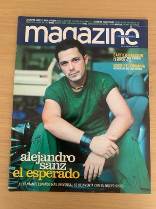 Pack 3 revistas Alejandro Sanz.