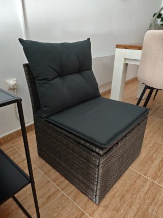 Silla de jardín con cojines