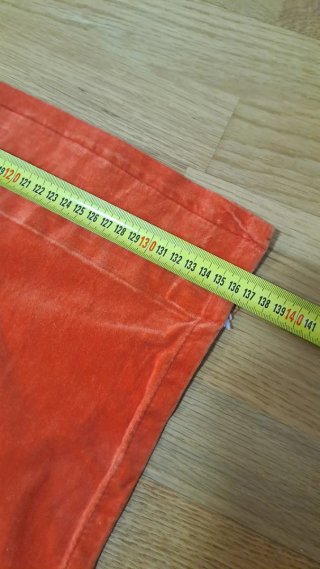 Cortinas de terciopelo naranja