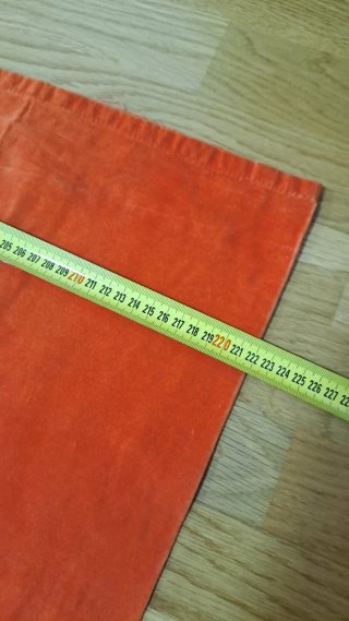 Cortinas de terciopelo naranja