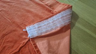 Cortinas de terciopelo naranja