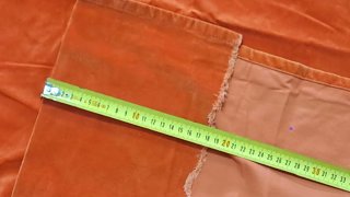 Cortinas de terciopelo naranja