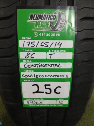 175 65 14 86T CONTINENTAL CONTI ECO CONTACT 5