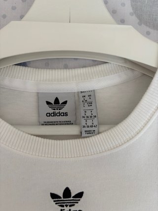 Camiseta Adidas Oversize Blanca Talla S