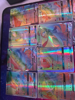 Cartas Pokémon EXCLUSIVAS Rainbow Rare GX V VMAX