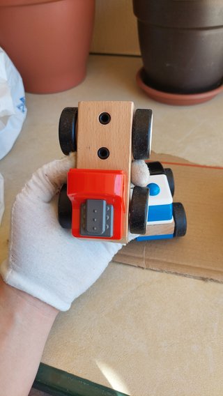 IKEA LILLABO 3 coches de madera