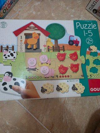 Puzzle infantil Goula 1-5 animales