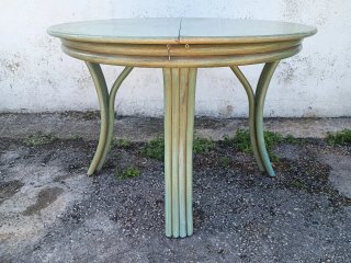 Mesa redonda extensible verde