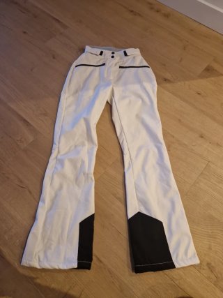 Pantalón de esquí blanco y negro