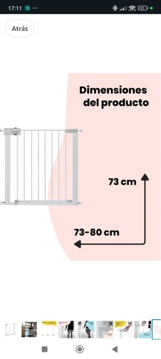 Barrera seguridad niños escalera