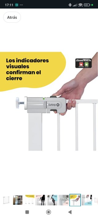 Barrera seguridad niños escalera