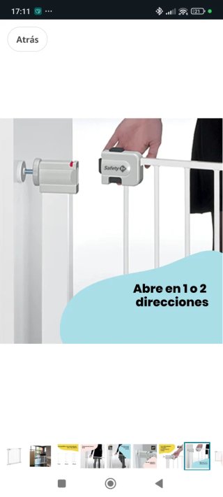 Barrera seguridad niños escalera