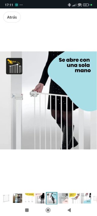 Barrera seguridad niños escalera