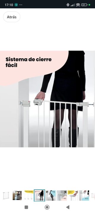 Barrera seguridad niños escalera