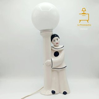 Lámpara Pierrot Cerámica Años 80