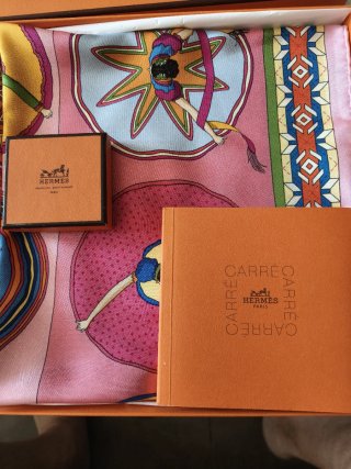 Sciarpa in seta multicolore Hermes