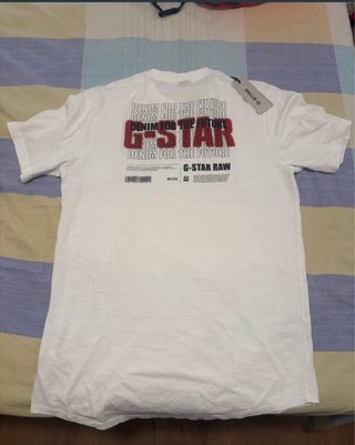 Camiseta G-Star RAW Blanca. SIN ESTRENAR