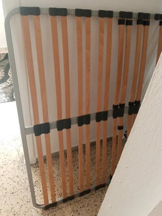 Somier metálico madera