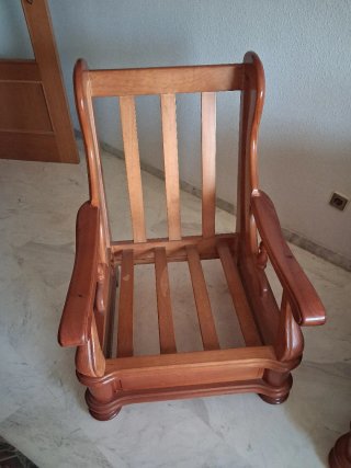 Sofá de madera maciza 3+2 plazas