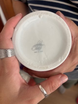 Jarrón de porcelana multicolor