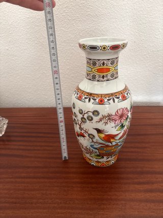 Jarrón de porcelana multicolor