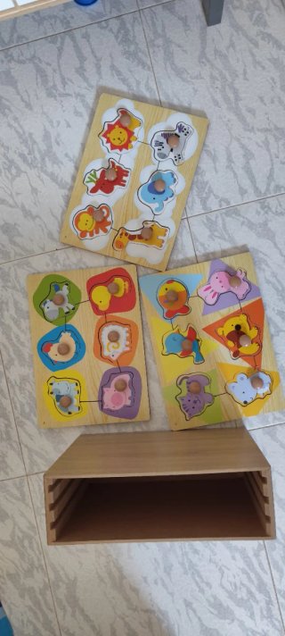 3 Puzzles de Madera Infantiles Nenittos