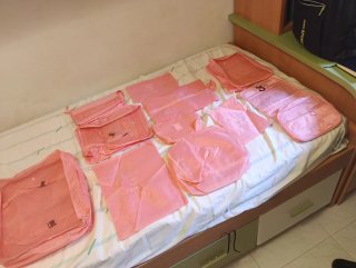 Neceser de viaje rosa
