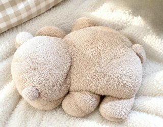 Peluche Ippopotamo Maxi Grigio Chiaro Anni 90