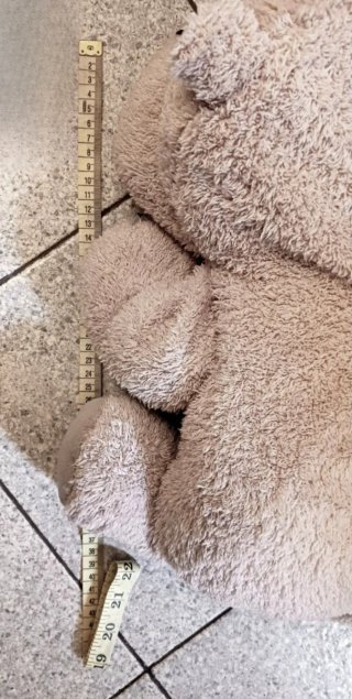 Peluche Ippopotamo Maxi Grigio Chiaro Anni 90
