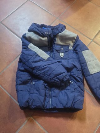 Giubbotto bimbo 10 anni blu e grigio