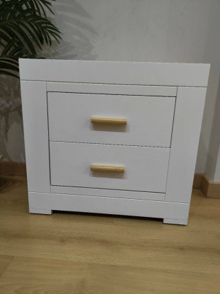 Mesitas de noche blancas de madera