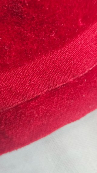 Cinturón Vintage Terciopelo Rojo con Broches Flora