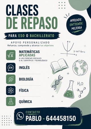 Profesor particular bachillerato