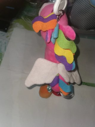 Peluche unicornio bebé arcoíris