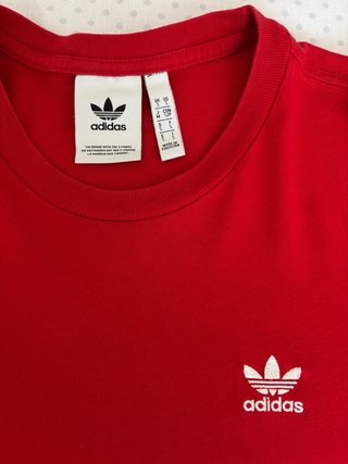 Camiseta Adidas Roja Hombre Talla S
