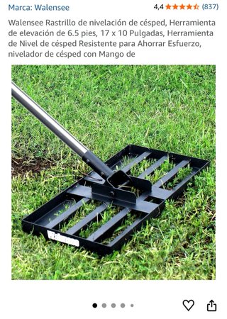Rastrillo Nivelador Césped Walensee 17x10 pulgadas