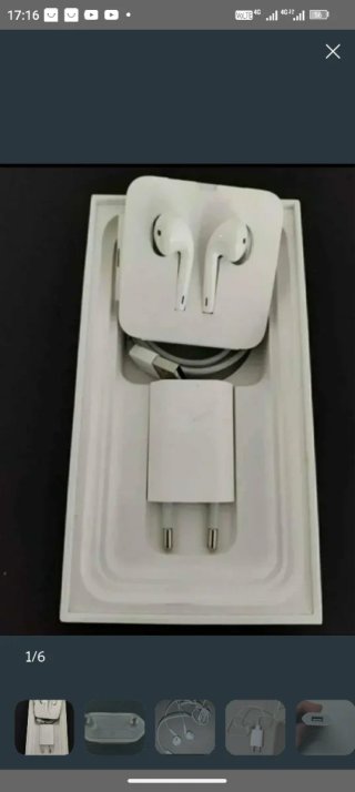 Cargador y Auriculares iPhone Apple