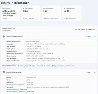 Minisforum UM890 Pro Ryzen 9 PRO 8945HS 32GB 1TB