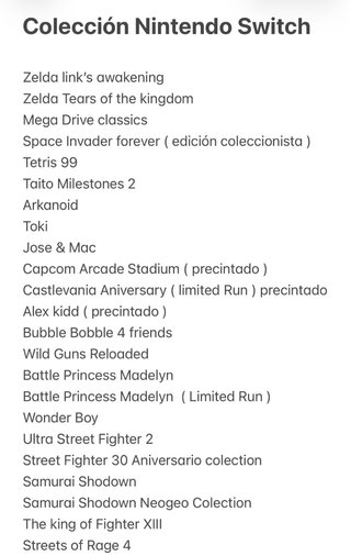 Coleccion juegos Nintendo Switch