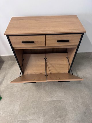 Mueble de baño madera y metal