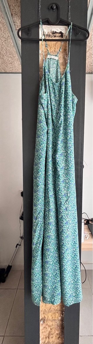 Vestidos estampado floral Falda negra  Mono largo