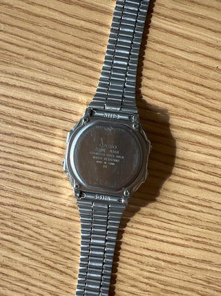 Reloj Casio A168 Digital Plata y Negro
